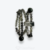 Spruce: green tourmaline hair green hair crystal green humor actinolite black hair crystal s925 silver