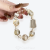 Golden Wisp: citrine silver hair crystal small tree gum flower s925 silver